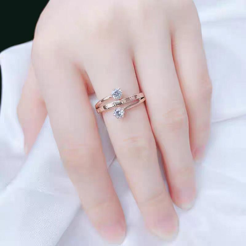 Two-Tone Diamond Ring with Gold and Silver – Wear on Marriage Finger for Proposal or Wedding