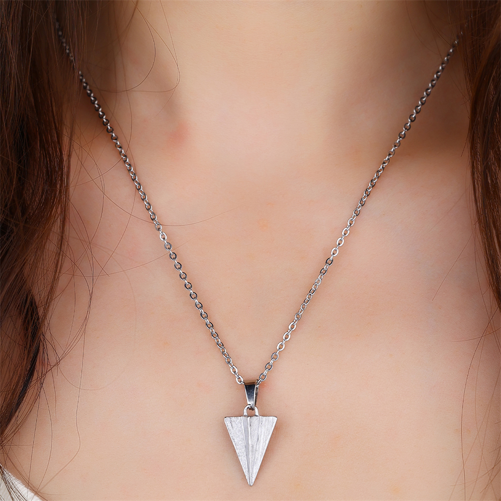 Vintage Jewelry Fashion Jewelry Airplane Pendant Chain Necklaces for Woman Stainless Steel Jewelry Necklace Wholesale
