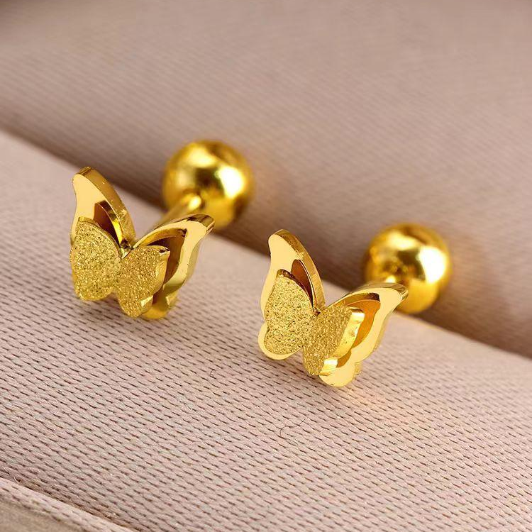 White Clover Stud Earrings – Hypoallergenic Acupressure Style Inspired by Polnareff & Karan Aujla