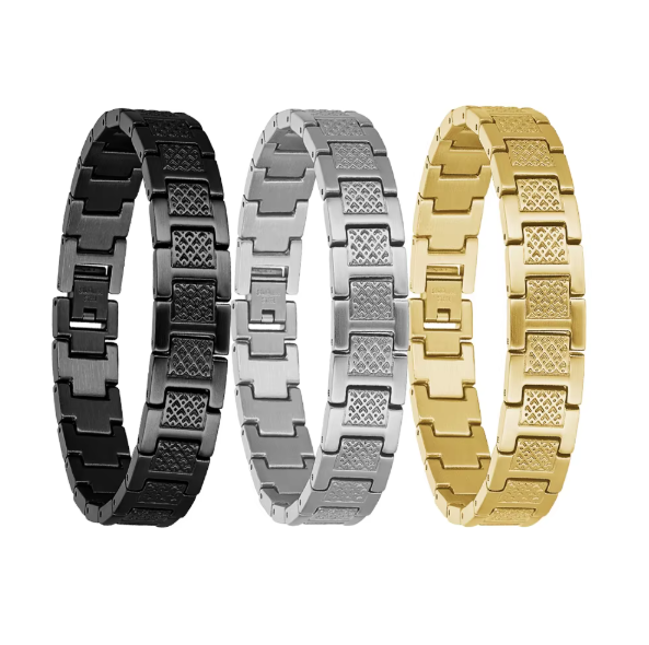 Wholesale Dainty Bracelet Stainless Steel Bracelets Waterproof Magnetic for Arthritis Pain Relief Customizable Fashion Bracelet