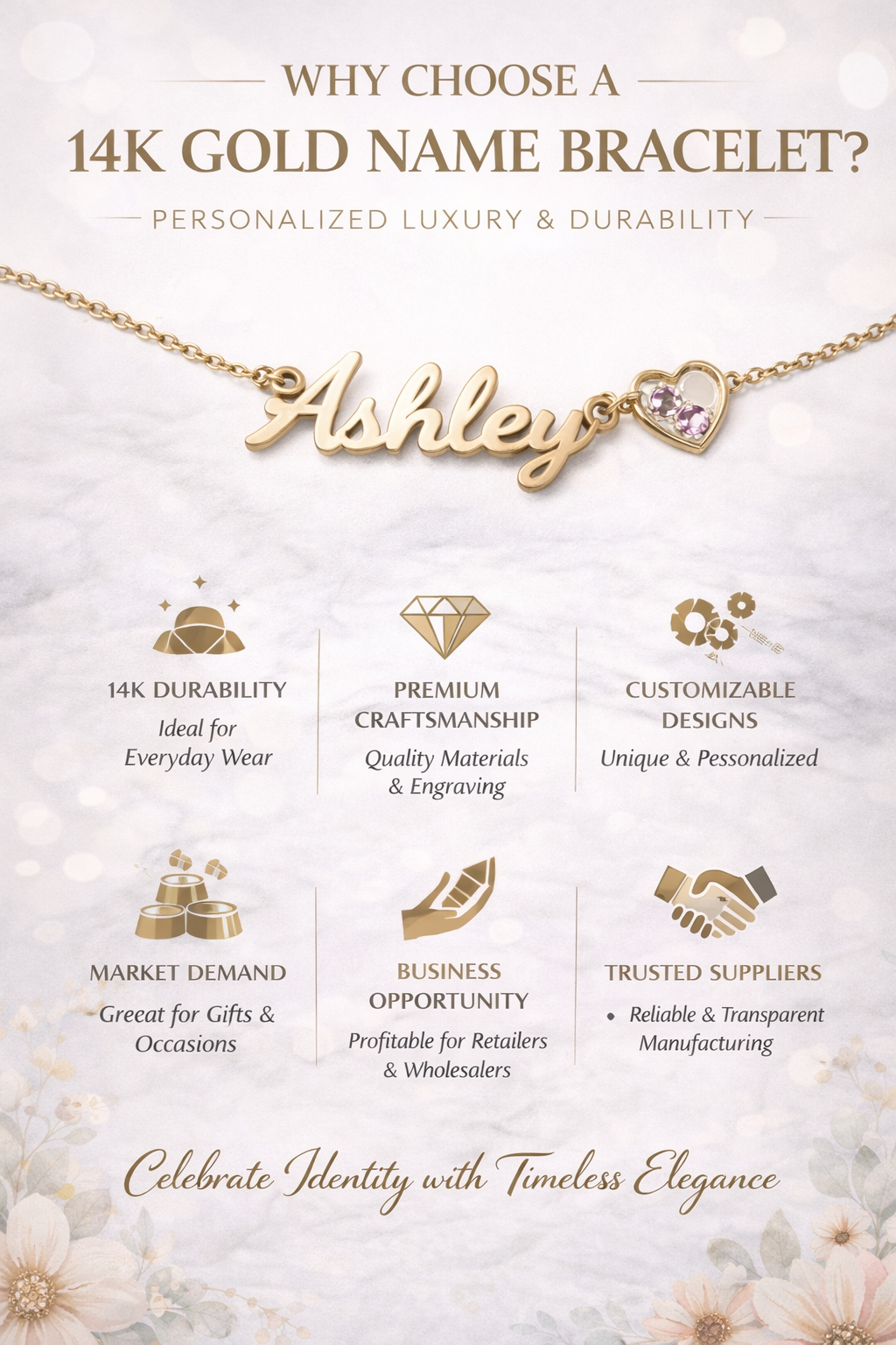 Why a 14K Gold Name Bracelet Is the Perfect Choice for Personalized Fine Jewelry