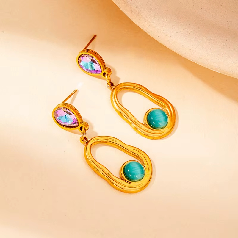 Women's Earrings New Fashion Retro High-End Design Gold Plated Direct Factory Sales Earrings