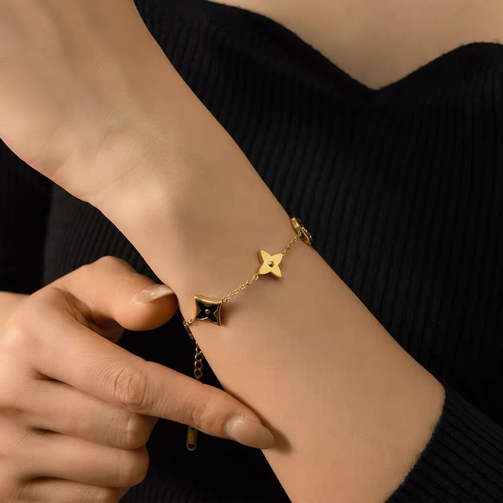 Trendy Enamel Flower Charm Bracelets – Bulk Jewelry Supplies for Wholesale