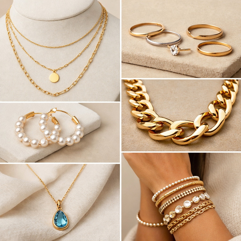 2026 Jewelry Trends: Layered Gold, Pearls & Statement Chains Inspired by Modern Minimalist Style