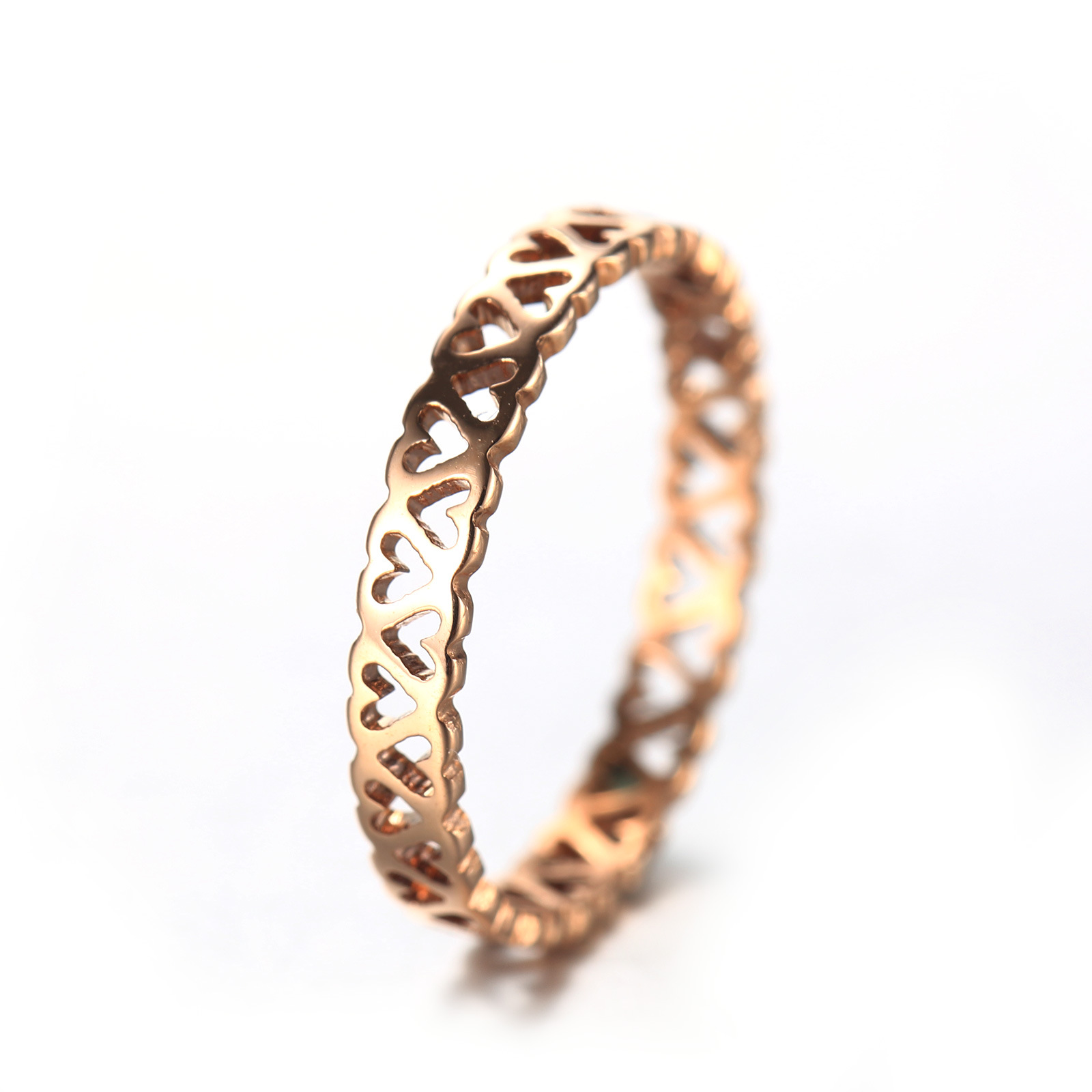Endless Hearts Ring – Delicate Stainless Steel Open Heart Ring | US Size 5-8