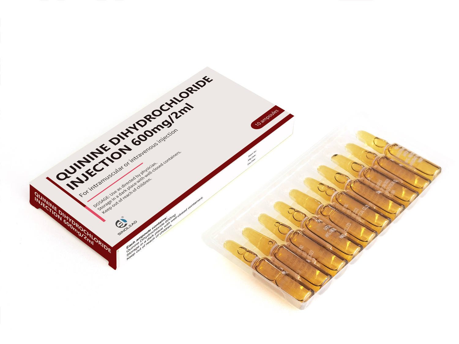 Quinine Dihydrochloride  Injection 600mg/2ml