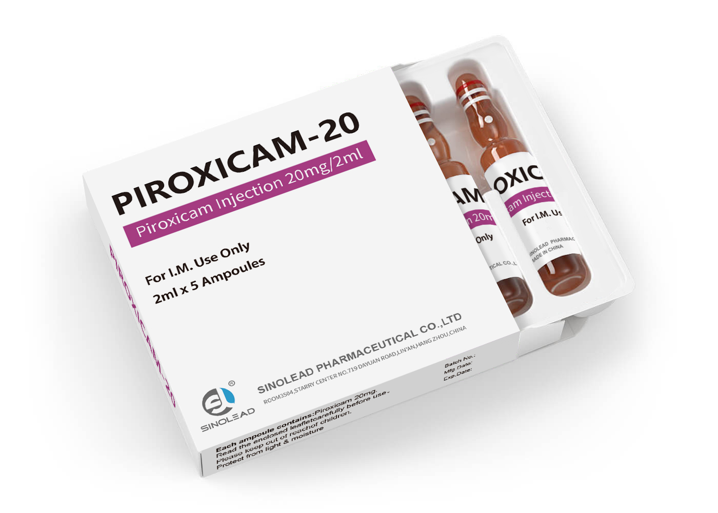 Piroxicam Injection 2ml:20mg