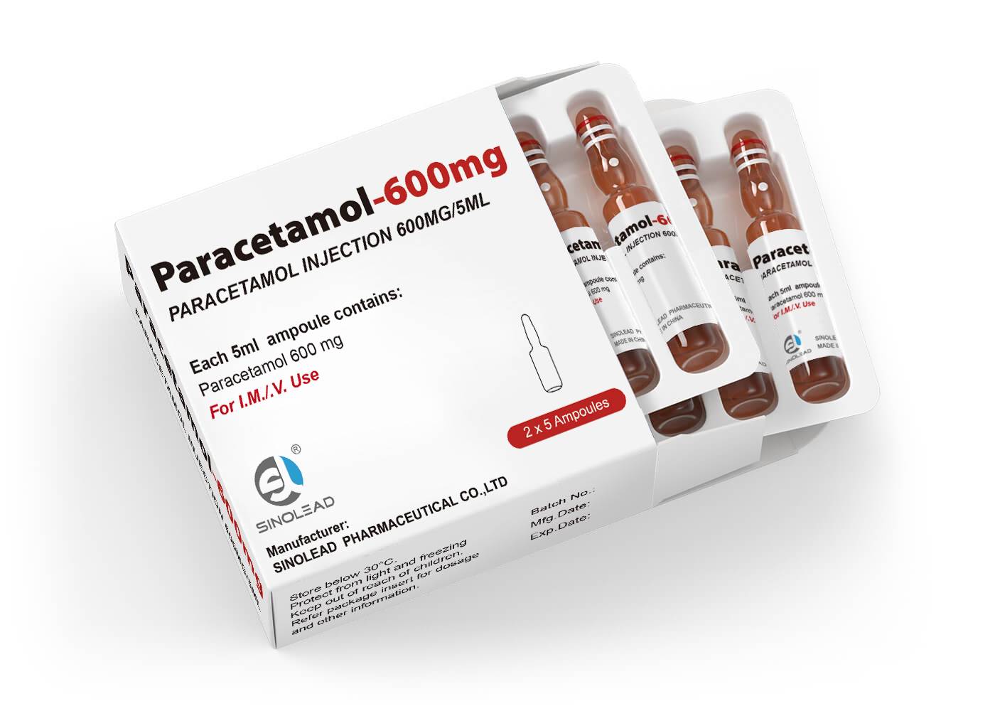 Paracetamol Injection 600mg