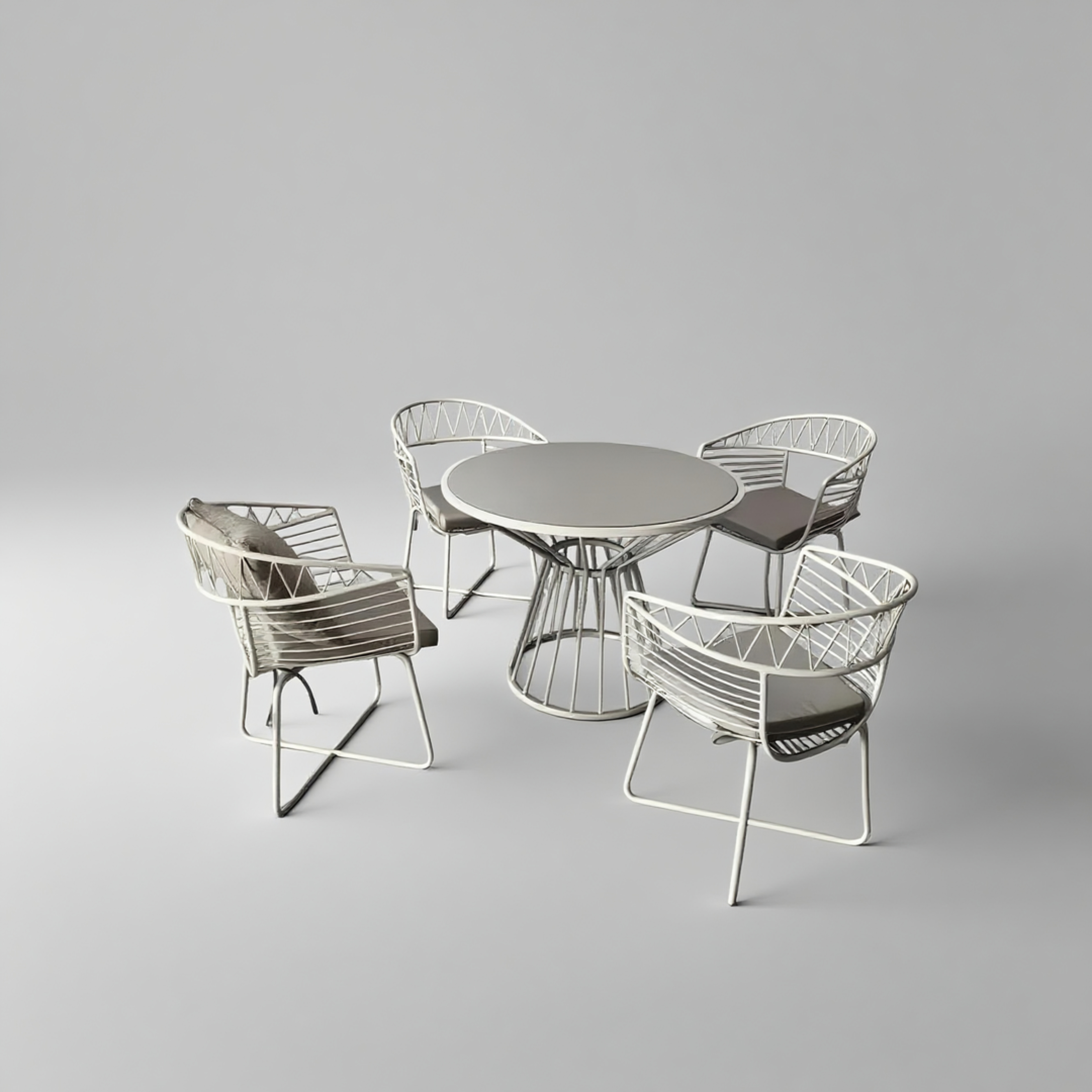 Aluminum Alloy Outdoor Dining Set for Multiple People