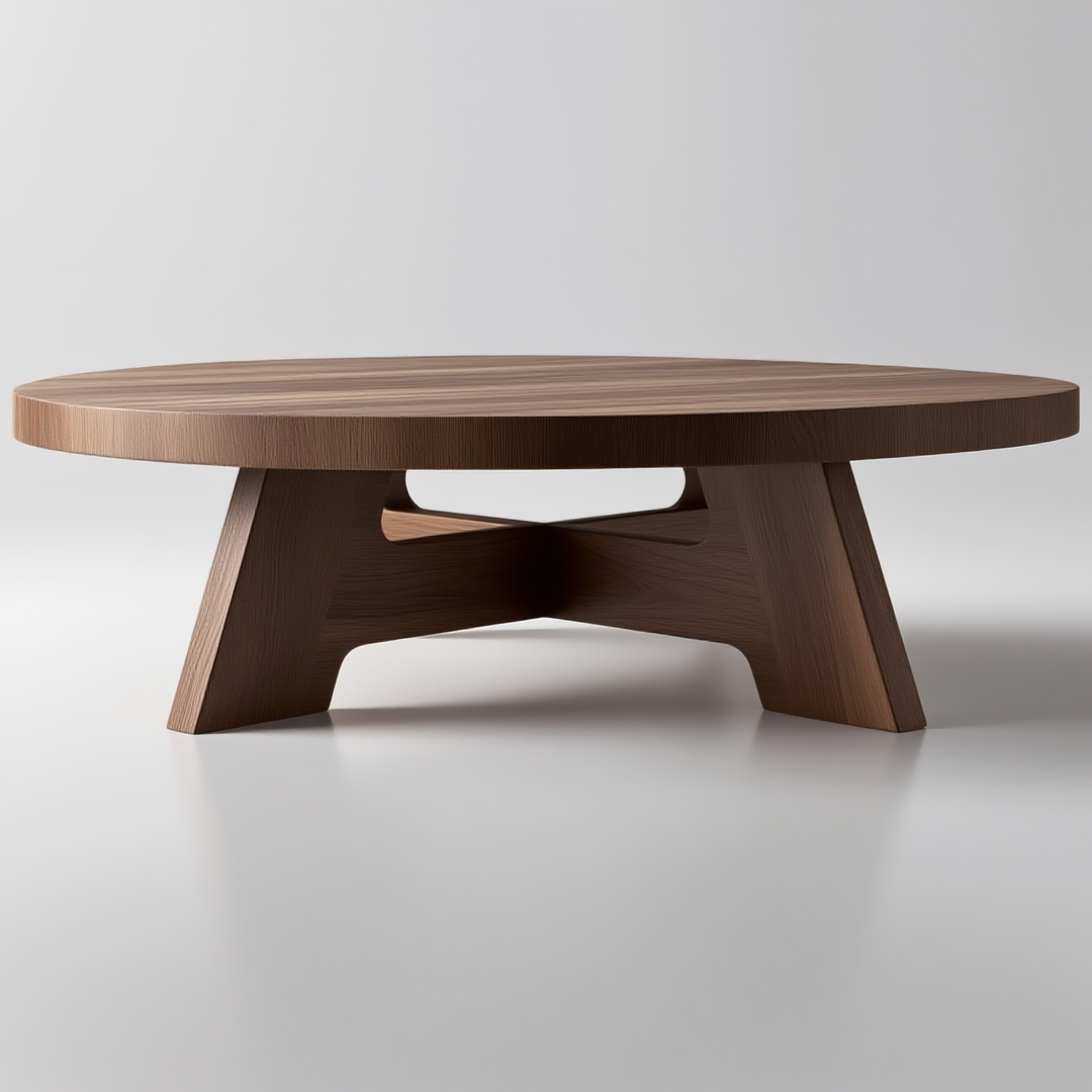 Customizable Solid Wood Coffee Table – Elegant Modern Design in Black and Brown