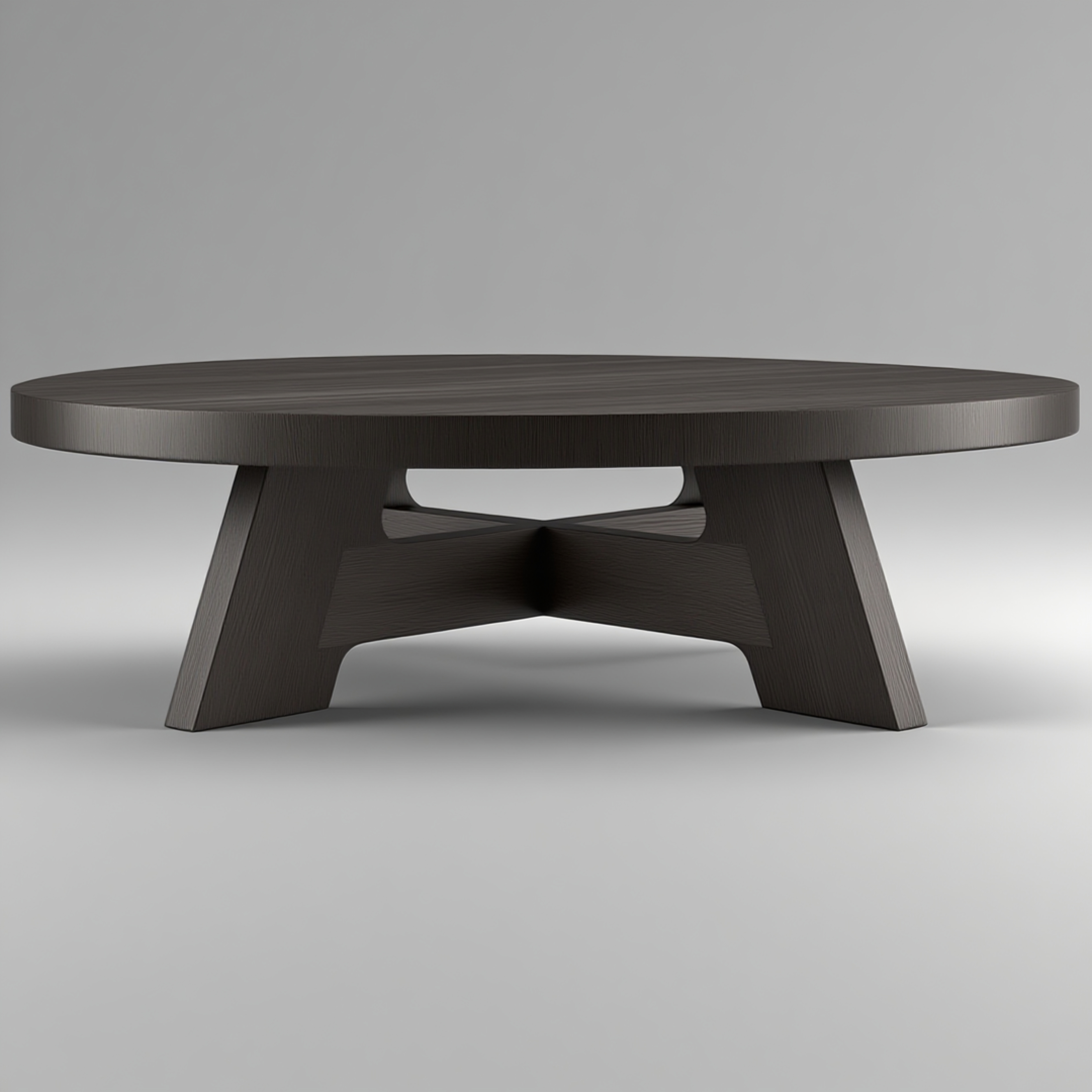 Customizable Solid Wood Coffee Table – Elegant Modern Design in Black and Brown