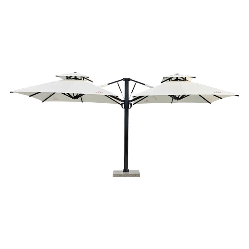 Double-Headed Sunshade Umbrella with Base