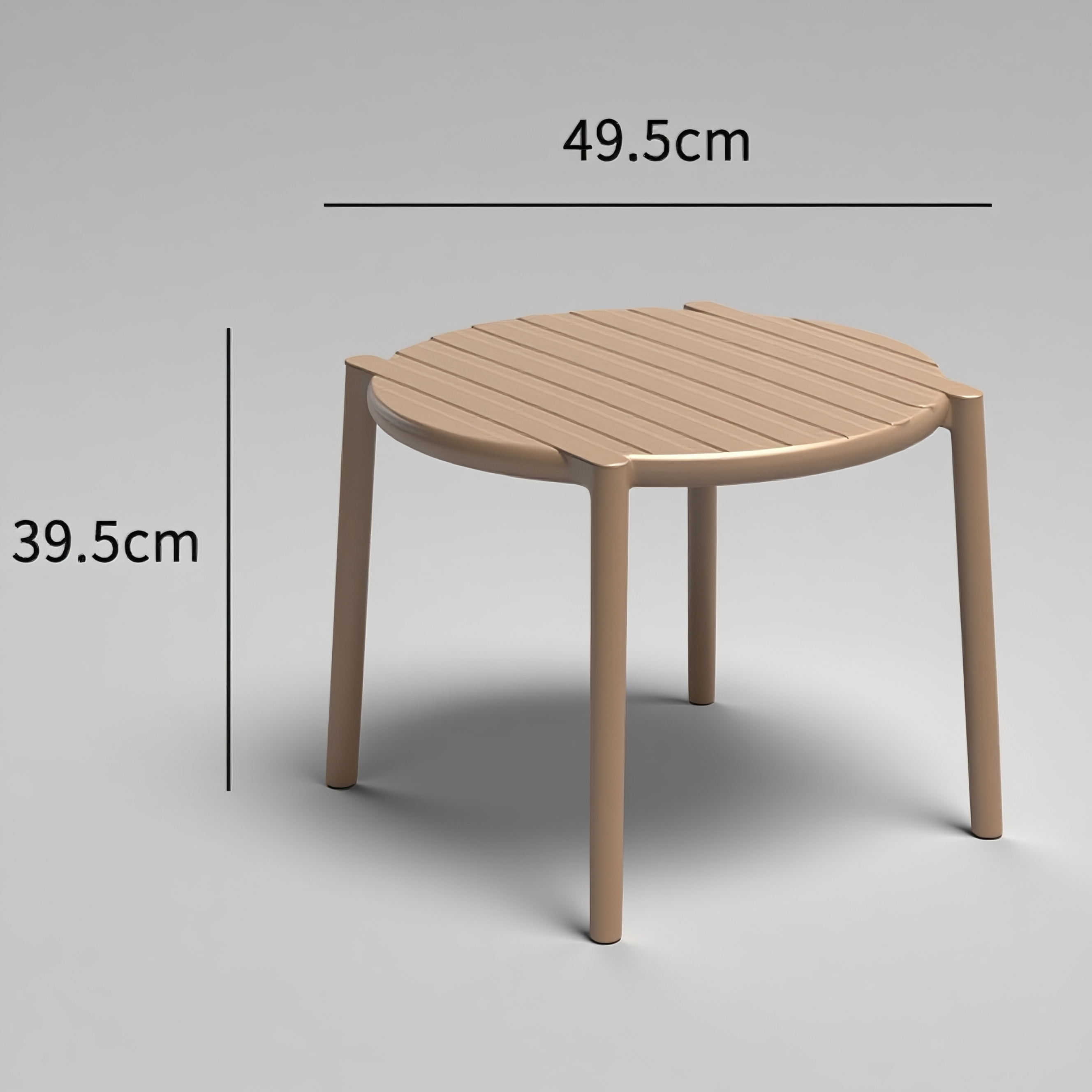 Fiberglass Resin Coffee Table – Modern Round Design for Outdoor and Living Room Use