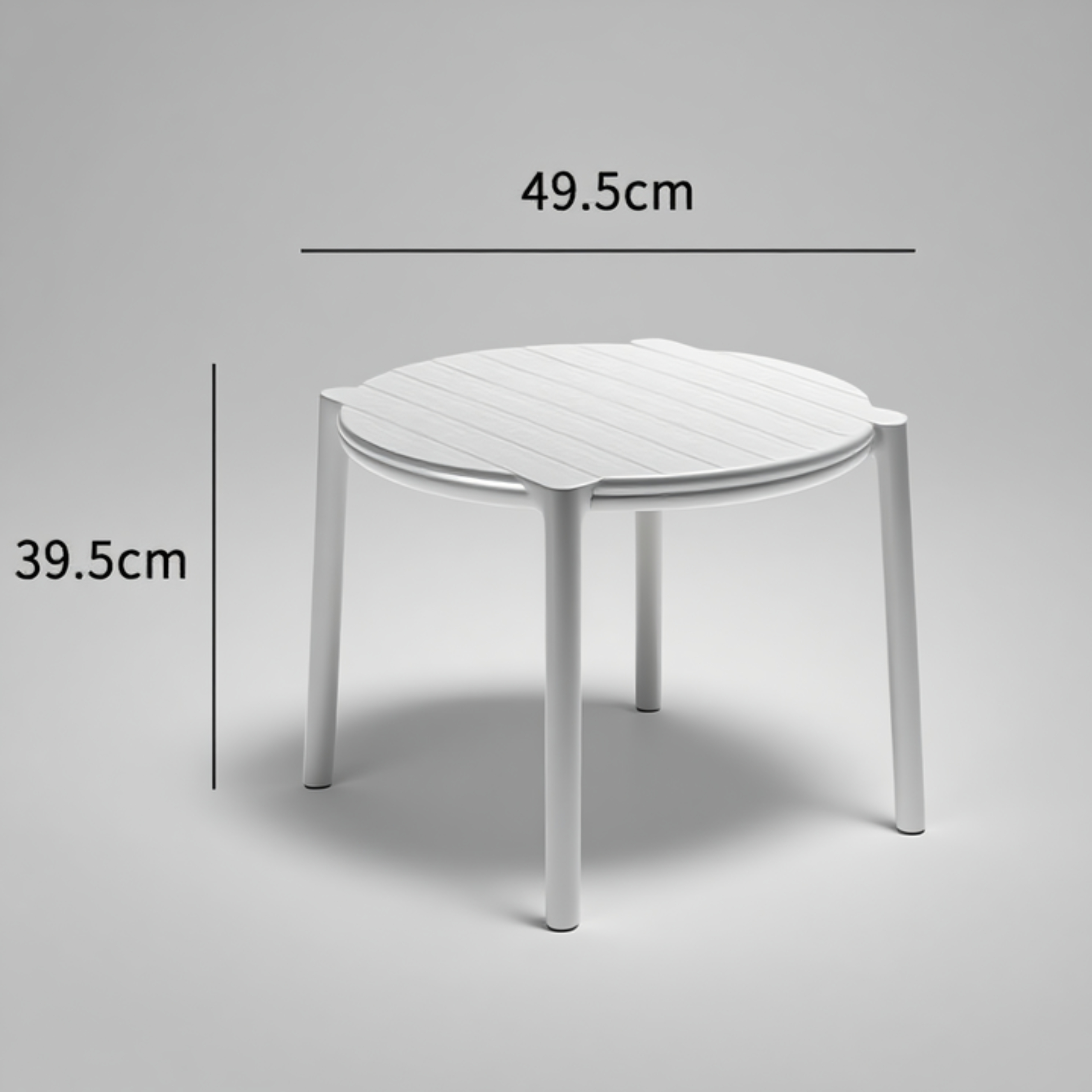 Fiberglass Resin Coffee Table – Modern Round Design for Outdoor and Living Room Use