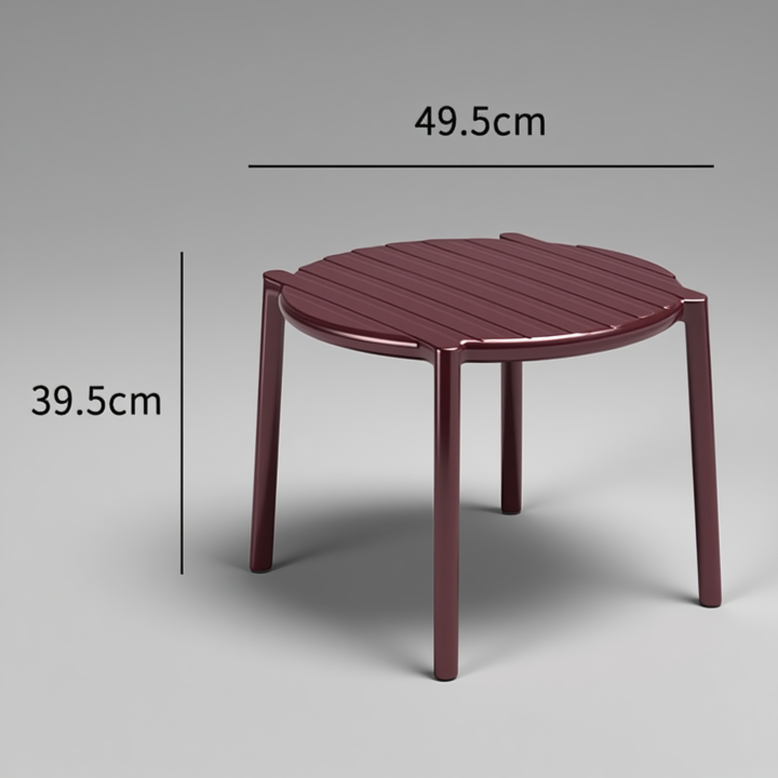 Fiberglass Resin Coffee Table – Modern Round Design for Outdoor and Living Room Use