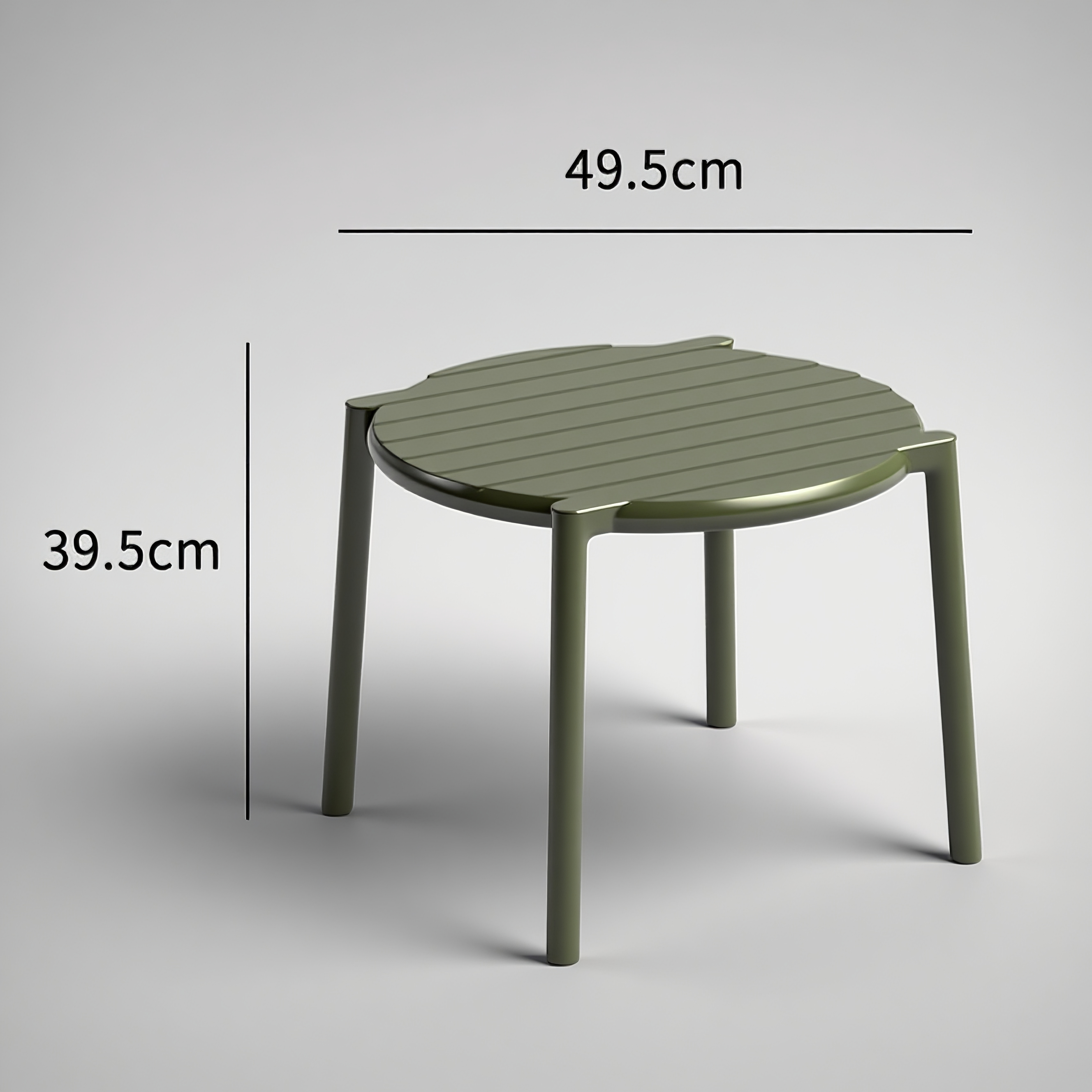 Fiberglass Resin Coffee Table – Modern Round Design for Outdoor and Living Room Use