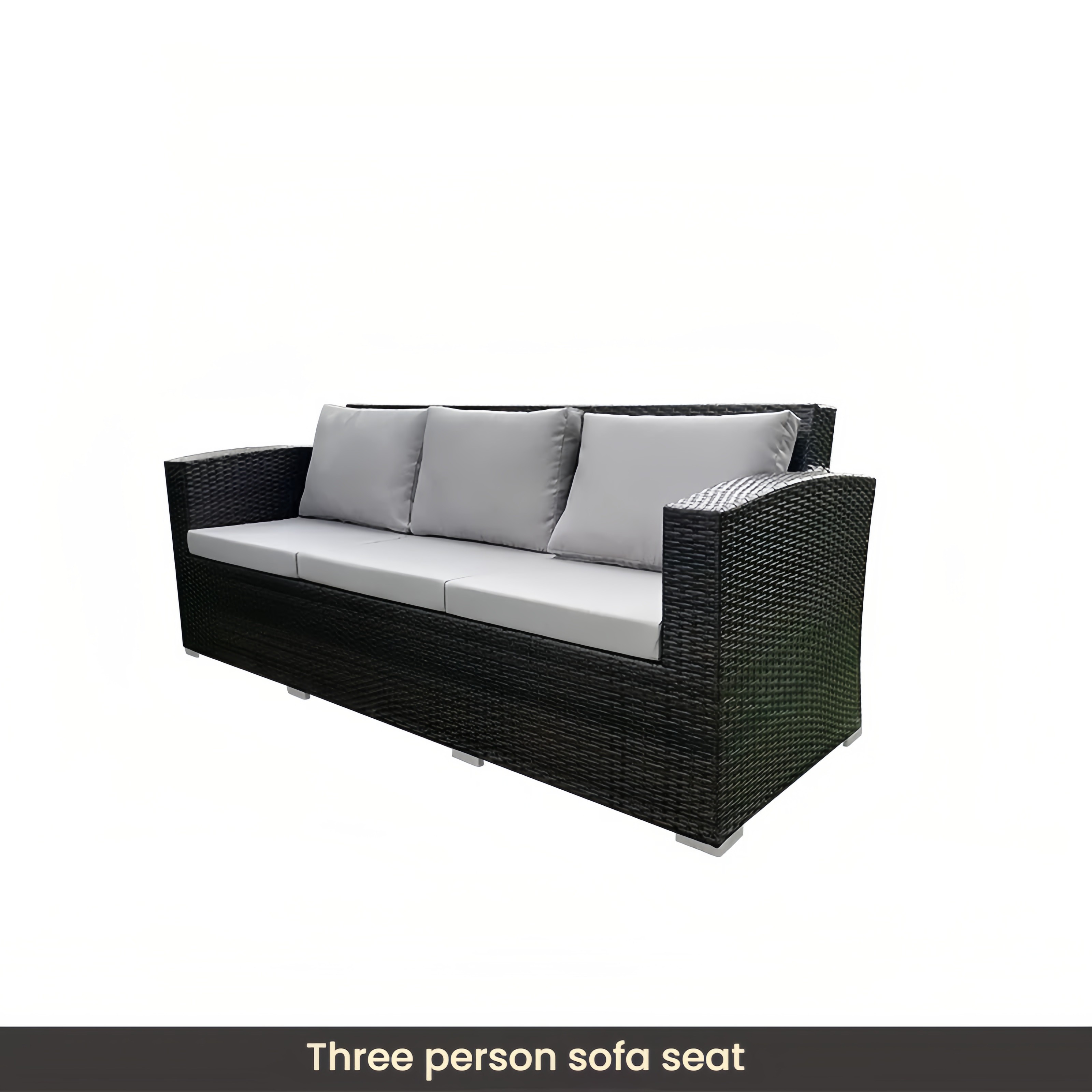 Modern 2+3 Seat Outdoor Rattan Sofa Set with Two Coffee Tables – Comfortable Garden Furniture