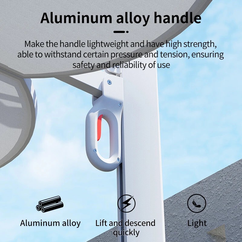 Outdoor Adjustable Umbrella with Base