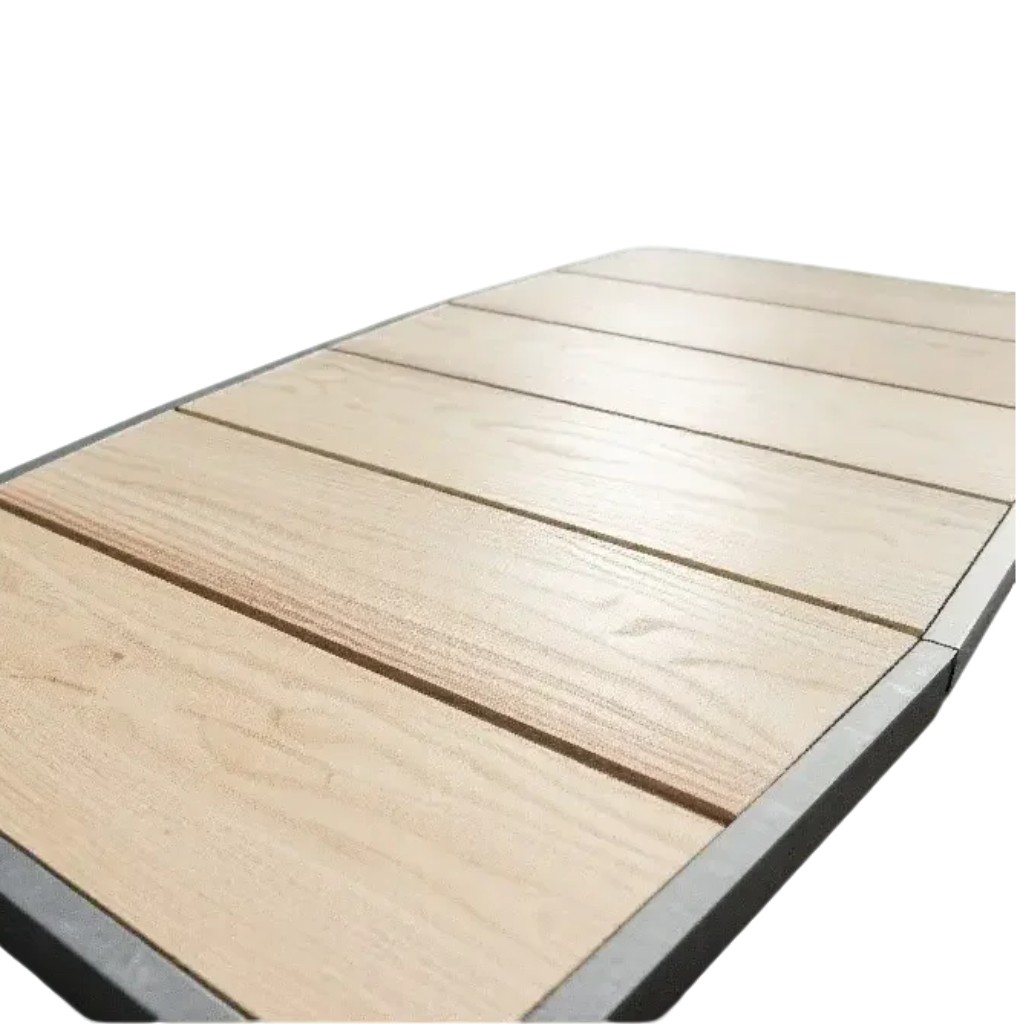 Outdoor Dining Set for 6 | Modern Patio Furniture with Cushioned Chairs and Wooden Table
