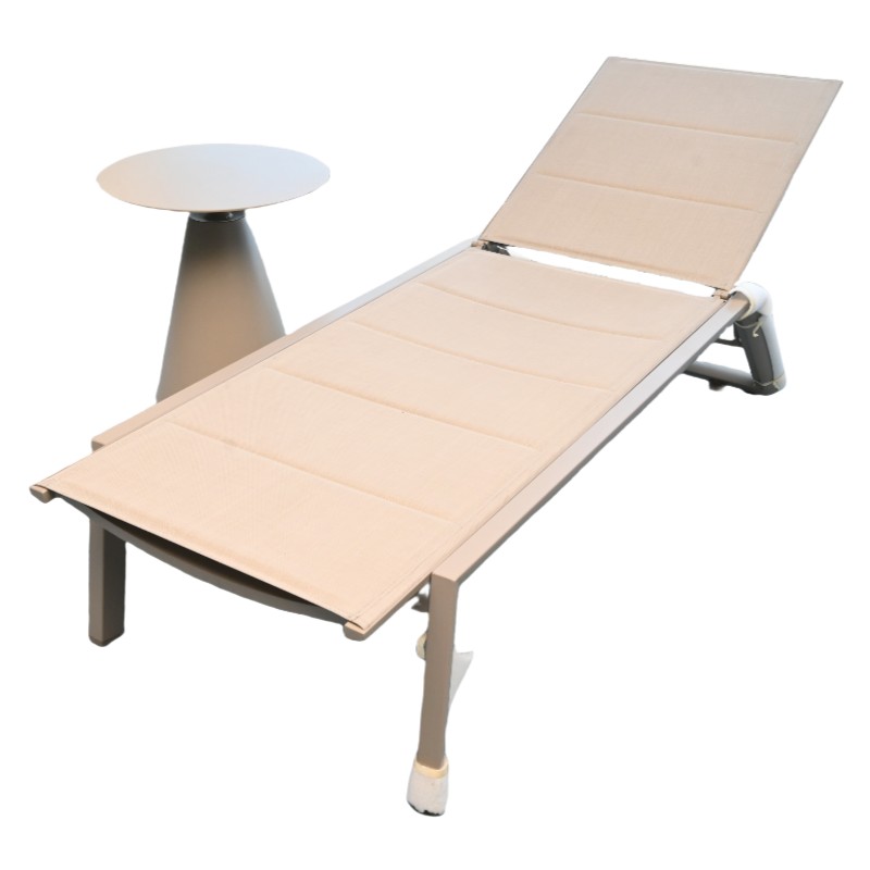 Outdoor Lounger and Side Table Set | Perfect for Garden, Balcony, and Poolside