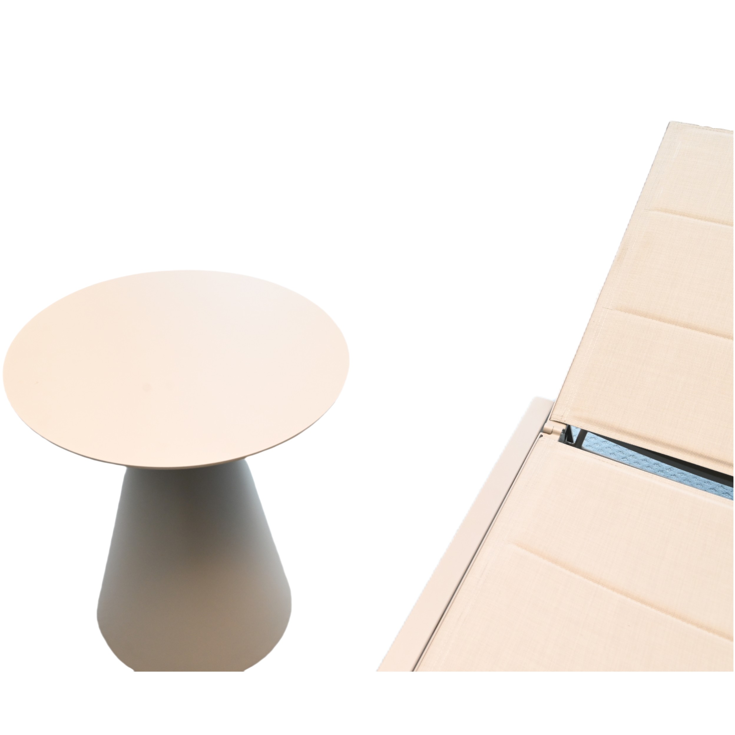 Outdoor Lounger and Side Table Set | Perfect for Garden, Balcony, and Poolside