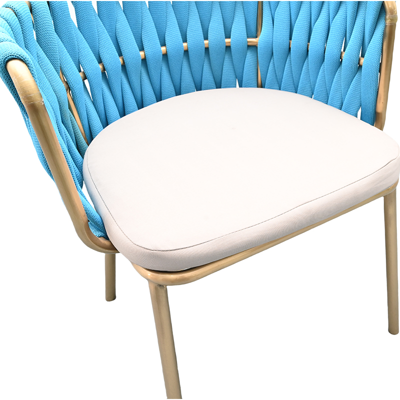 Stylish Woven Chair with Cushioned Seat – Available in Multiple Colors