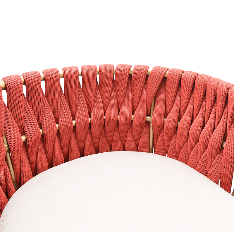 Stylish Woven Chair with Cushioned Seat – Available in Multiple Colors