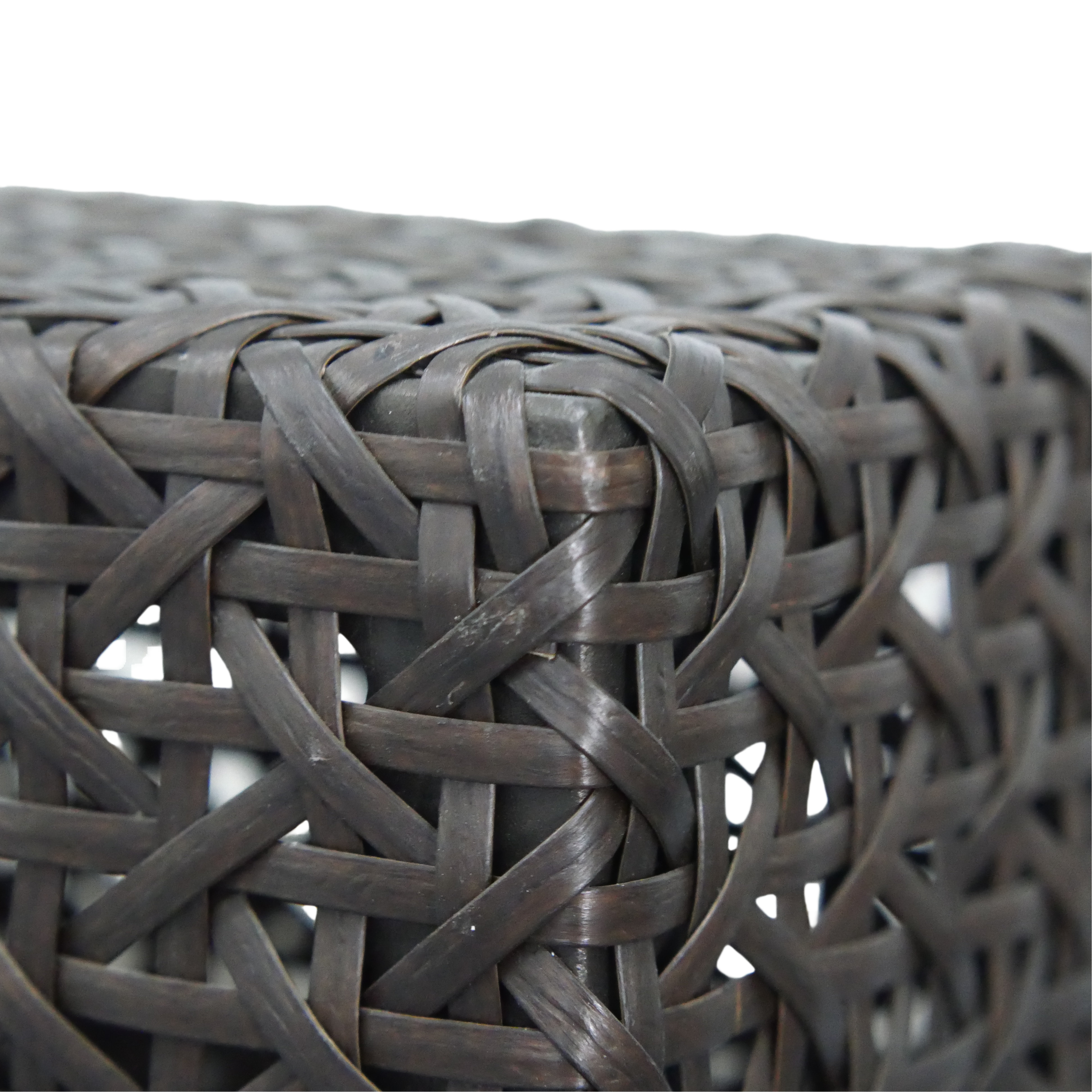 U-Shaped PE Rattan Sofa Set with Modular Design and Wooden Table