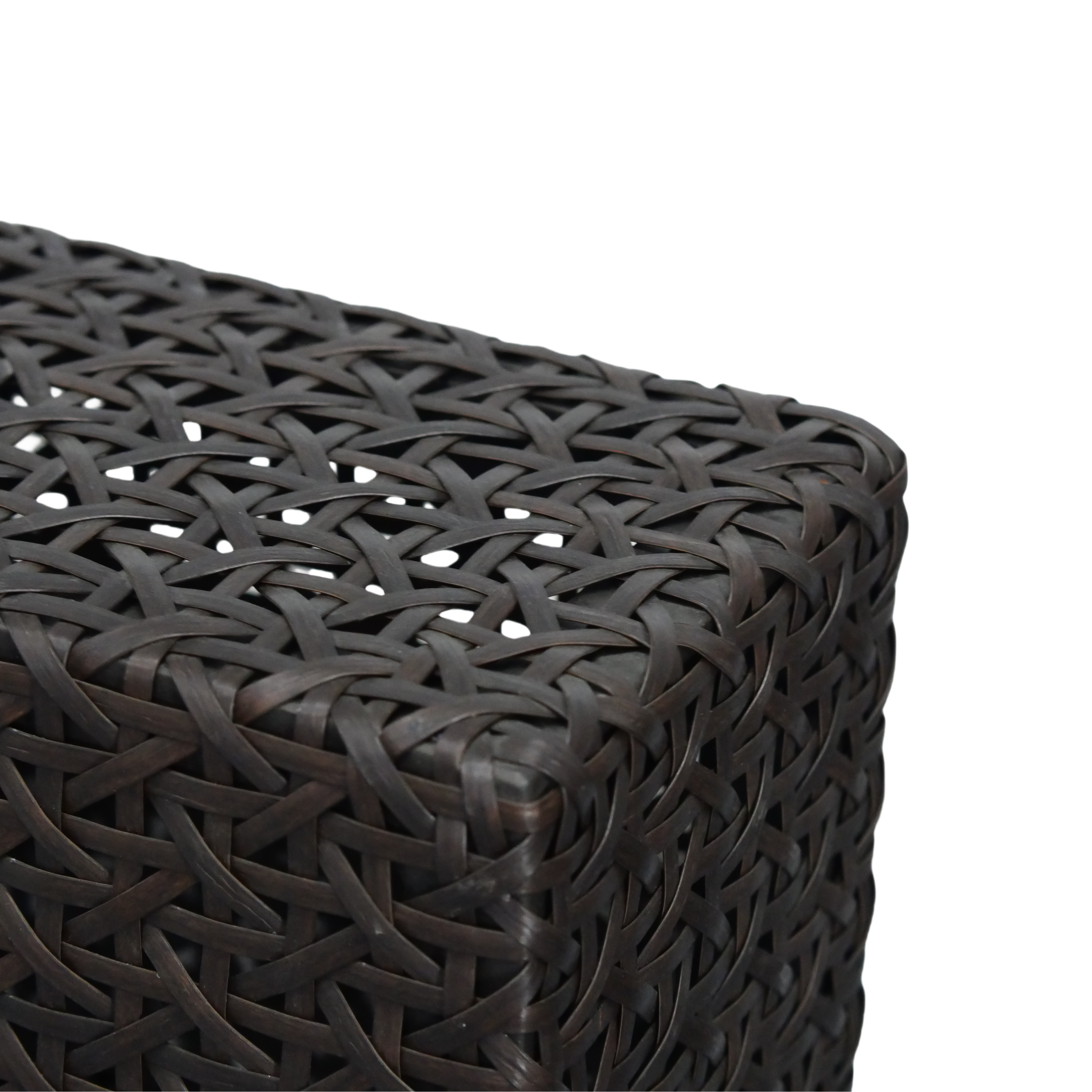 U-Shaped PE Rattan Sofa Set with Modular Design and Wooden Table