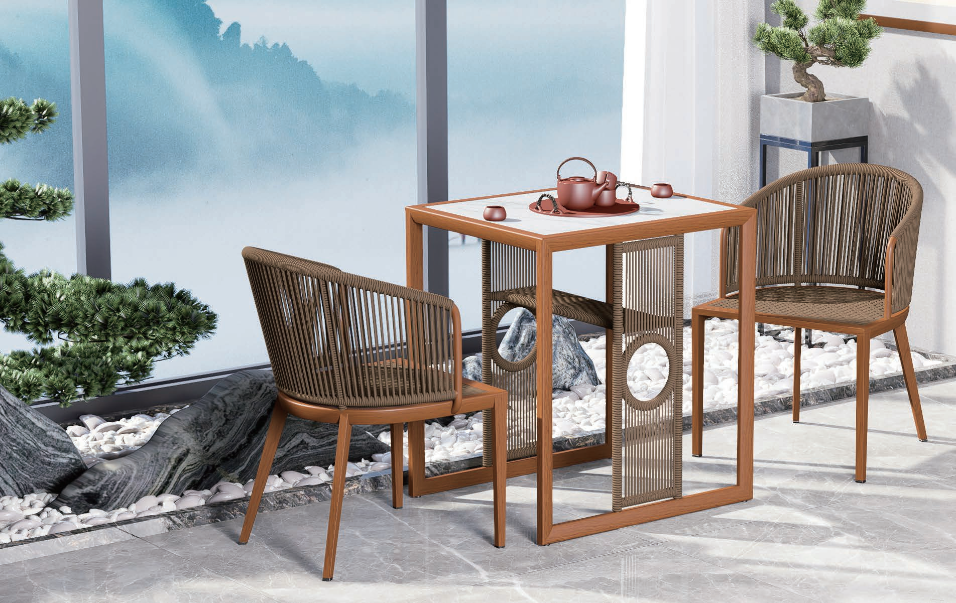 table and chairs