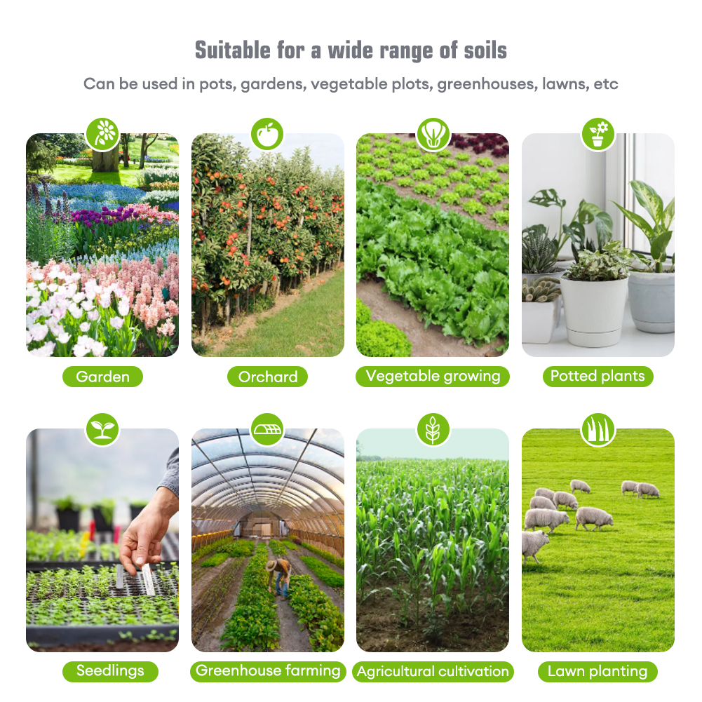 6-in-1 Digital Soil Quality Tester for pH, EC, Moisture, Temperature, Fertility & Light