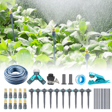 1/2 Inch Garden Drip Irrigation Kit - Automatic Watering System with Mainline Tubing