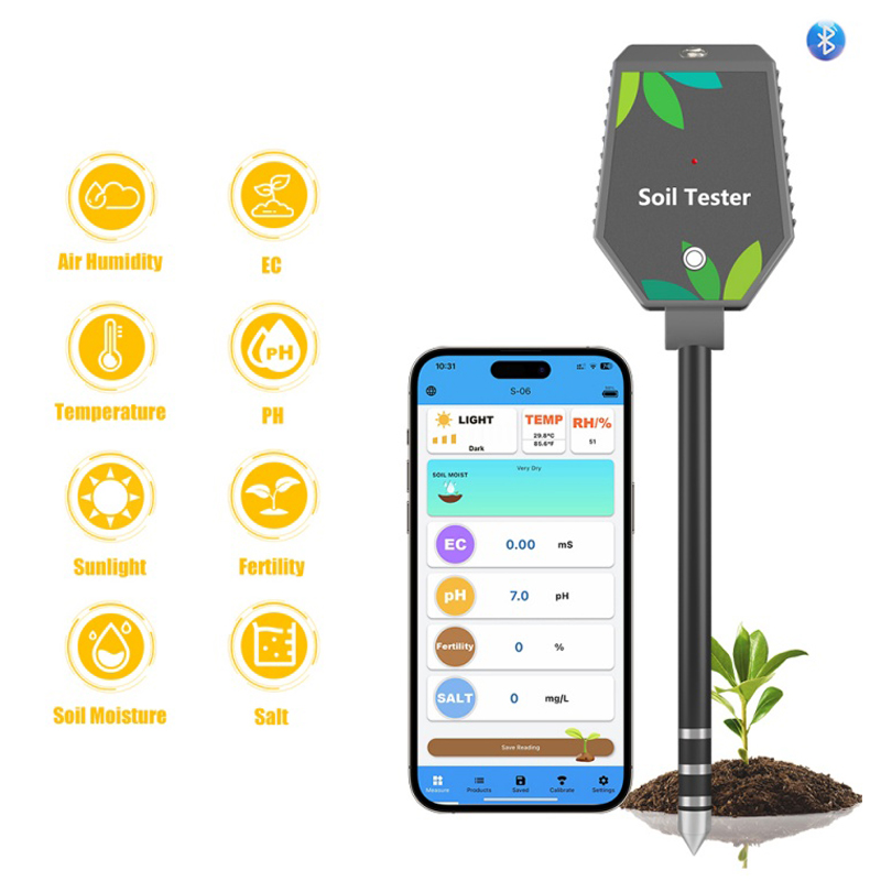 Smart Soil EC & Light Intensity Tester for Horticulture and Greenhouses