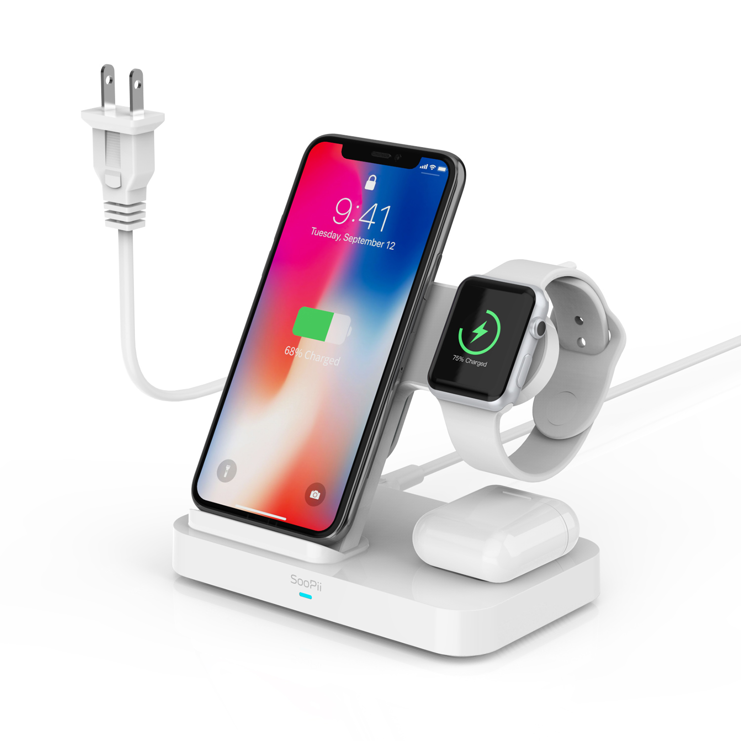 CS100 15W 3 in1 Wireless Charging Station