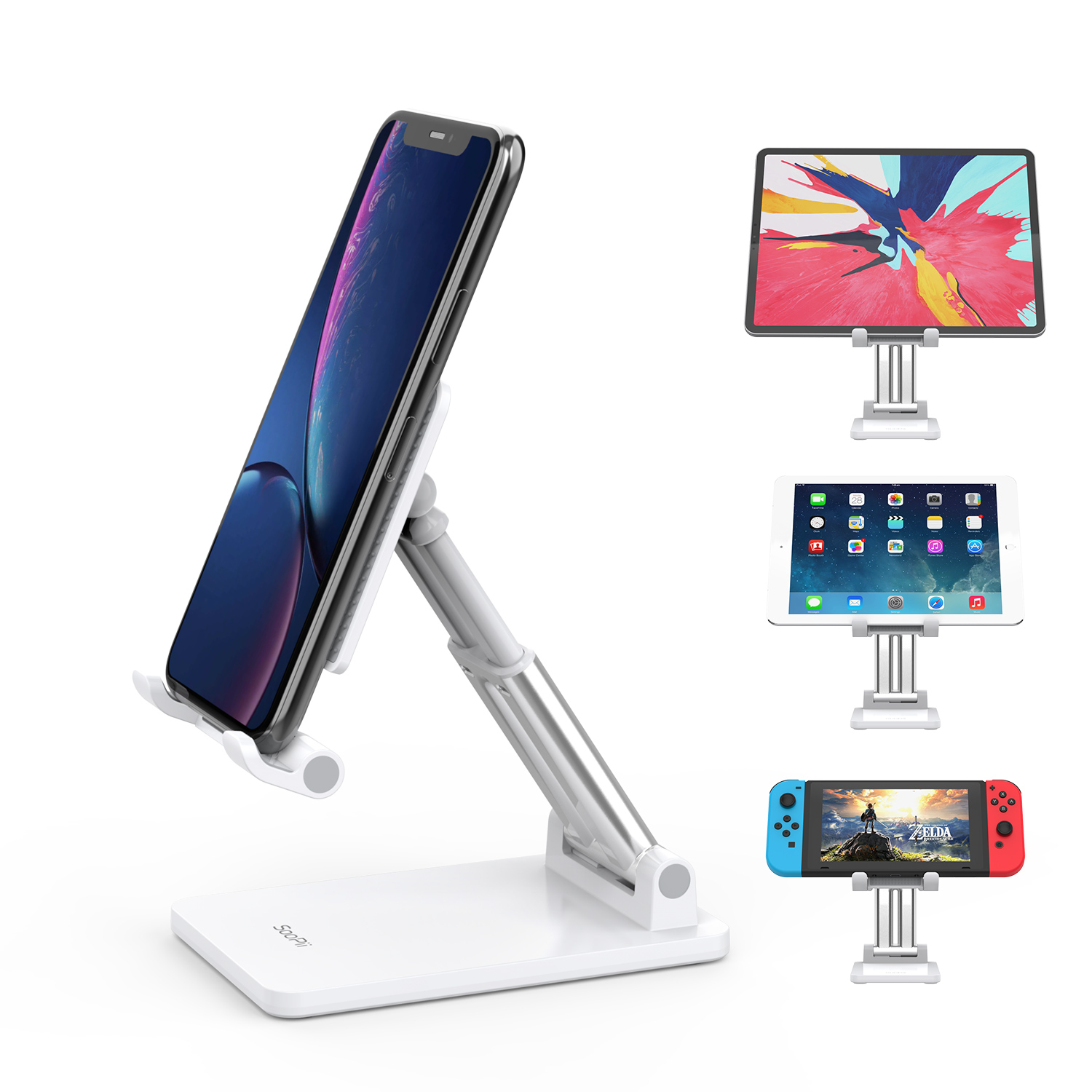 DM01 Pro Desktop Phone Holder Compatibility For Phones From 4 to 10 inches