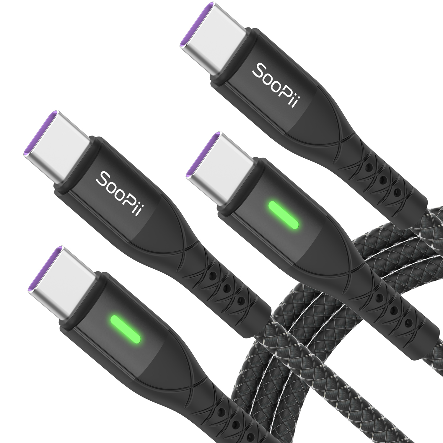 S09CC  USB C to USB C Charging Cable with LED Display