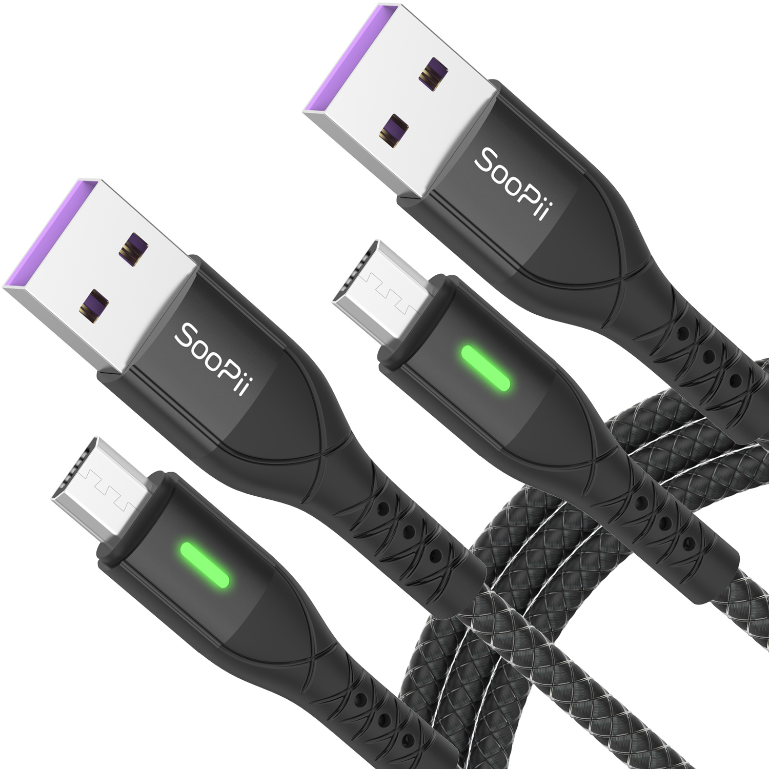 S09AM  USB A to Micro USB Charging Cable with LED Display