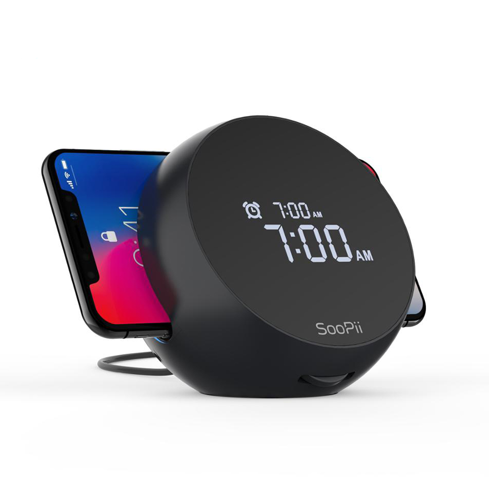 WiV7 10W Wireless Charger with Alarm Clock