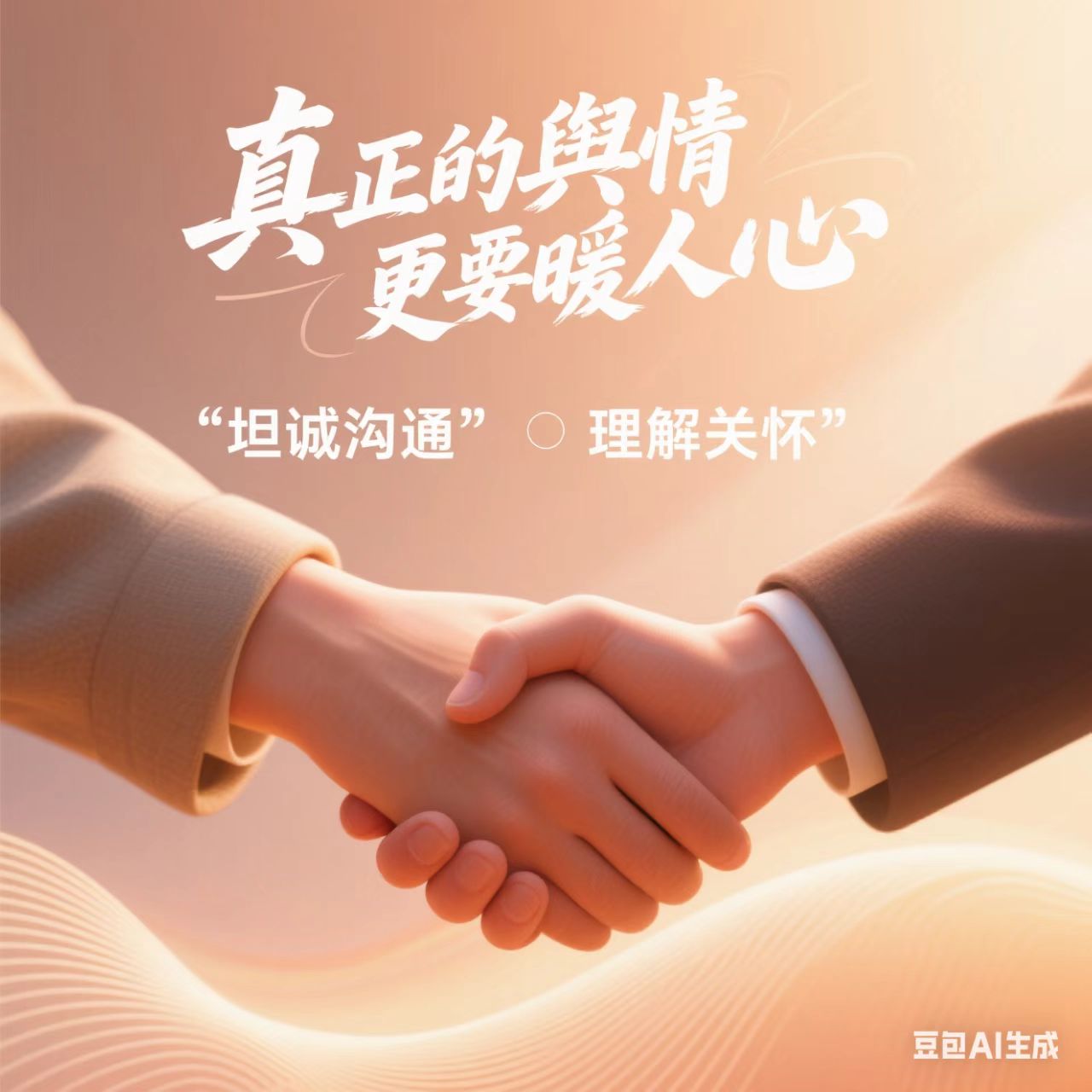 真正的舆情应对既要说清楚，更要暖人心