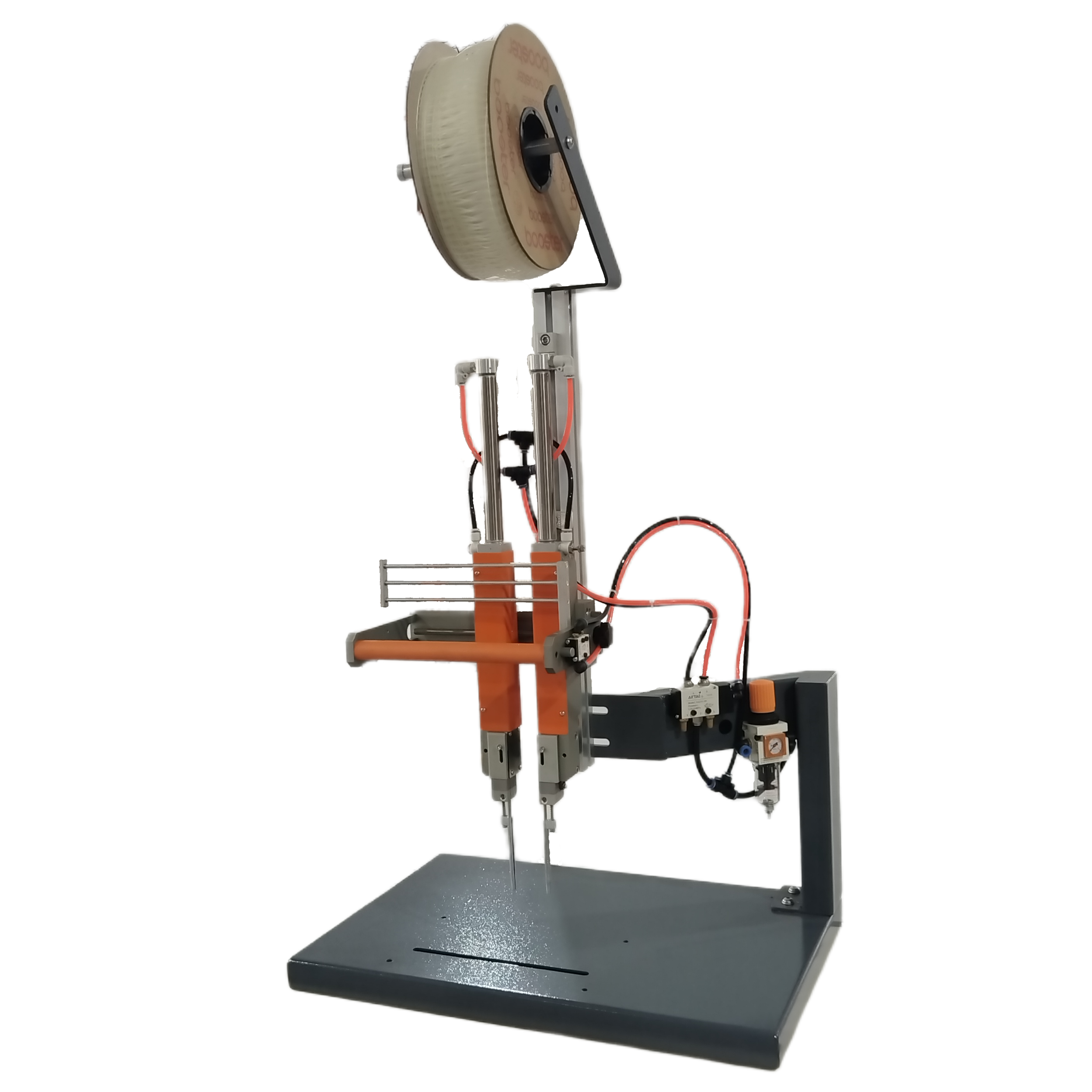 Elastic staple machine
