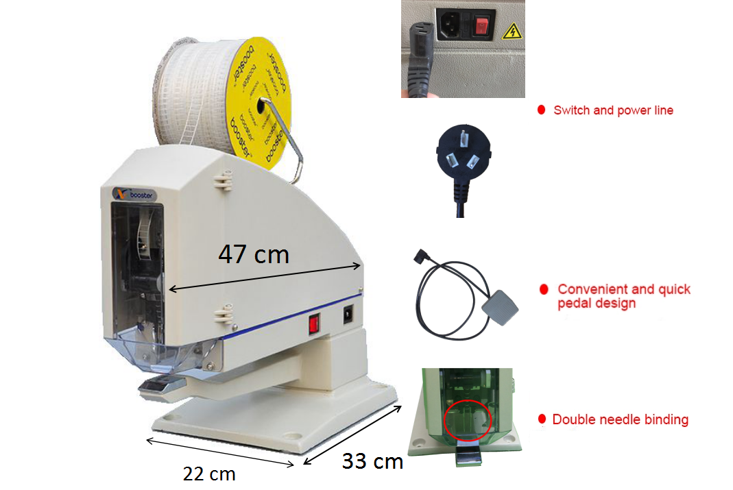 Plastic staple machine