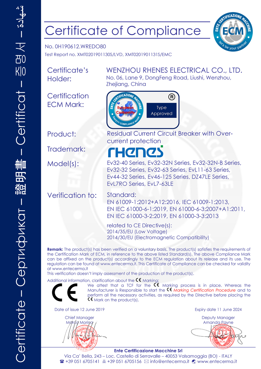 Qualification Certificate