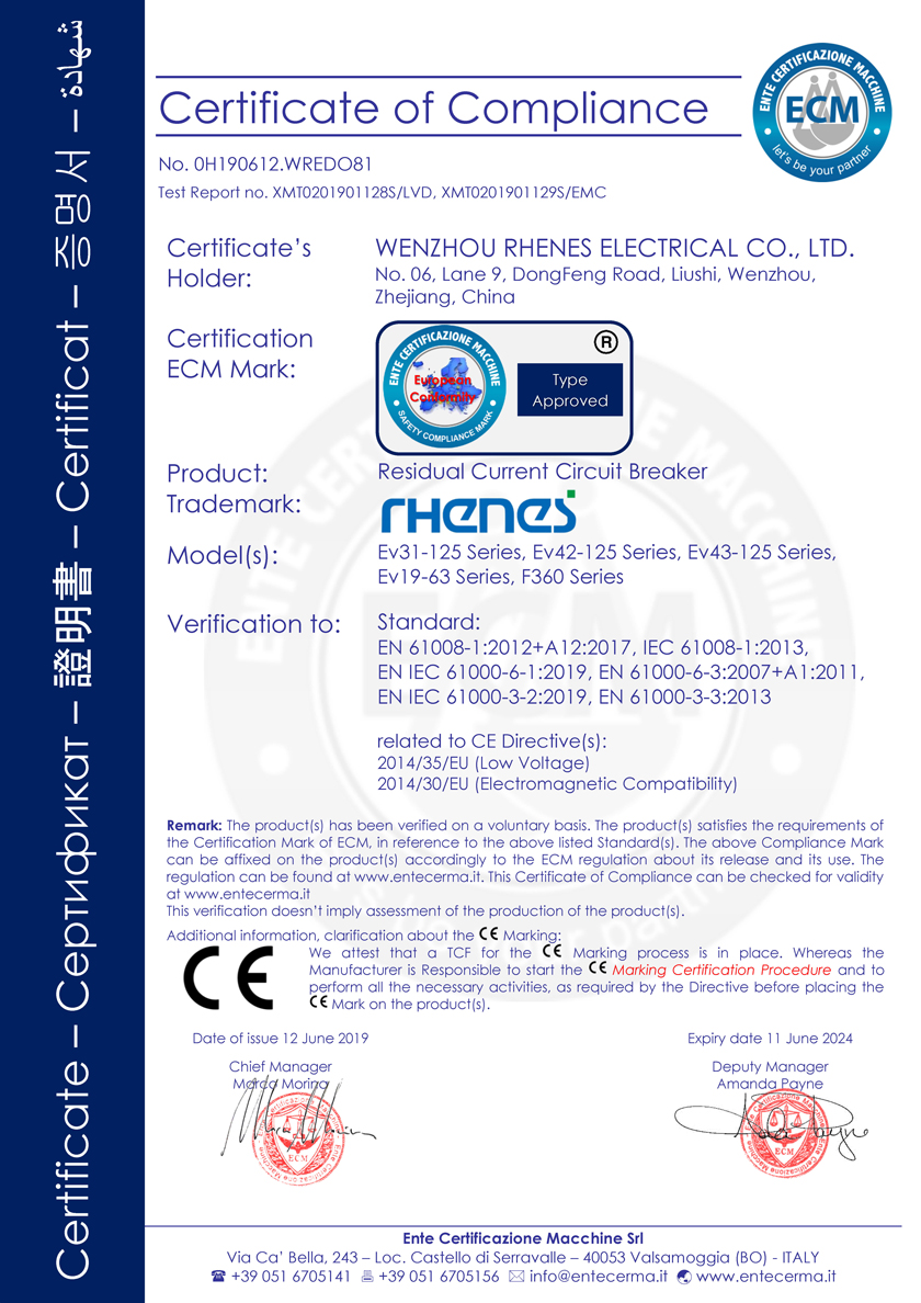 Qualification Certificate