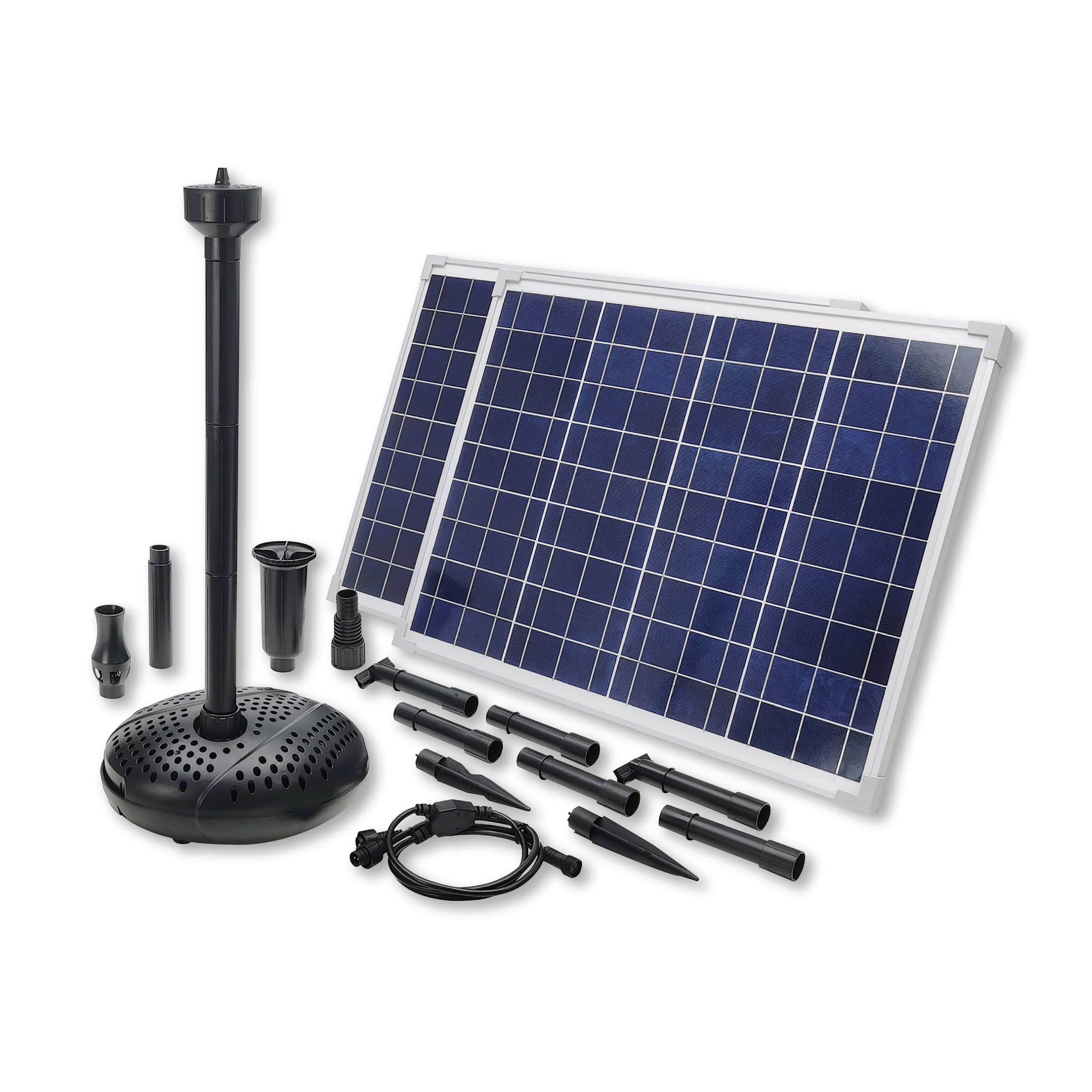 5050LPH Flow 3M Head Solar Dry Run Protected Fountain Pump_SP100-801830F