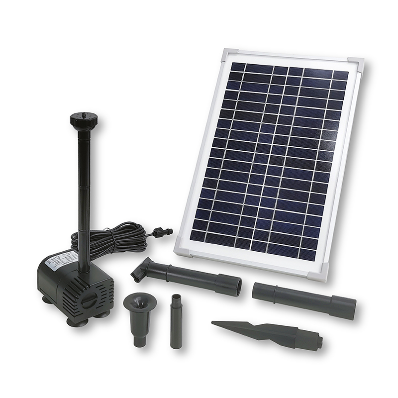 700LPH Flow 1.6M Head D-type Solar Dry Run Protected Fountain Pump_SP12-401209D