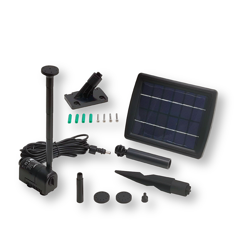 200LPH Flow 0.7M Head Solar Fountain Pump with Economical Solar Panel_SP2-320607A