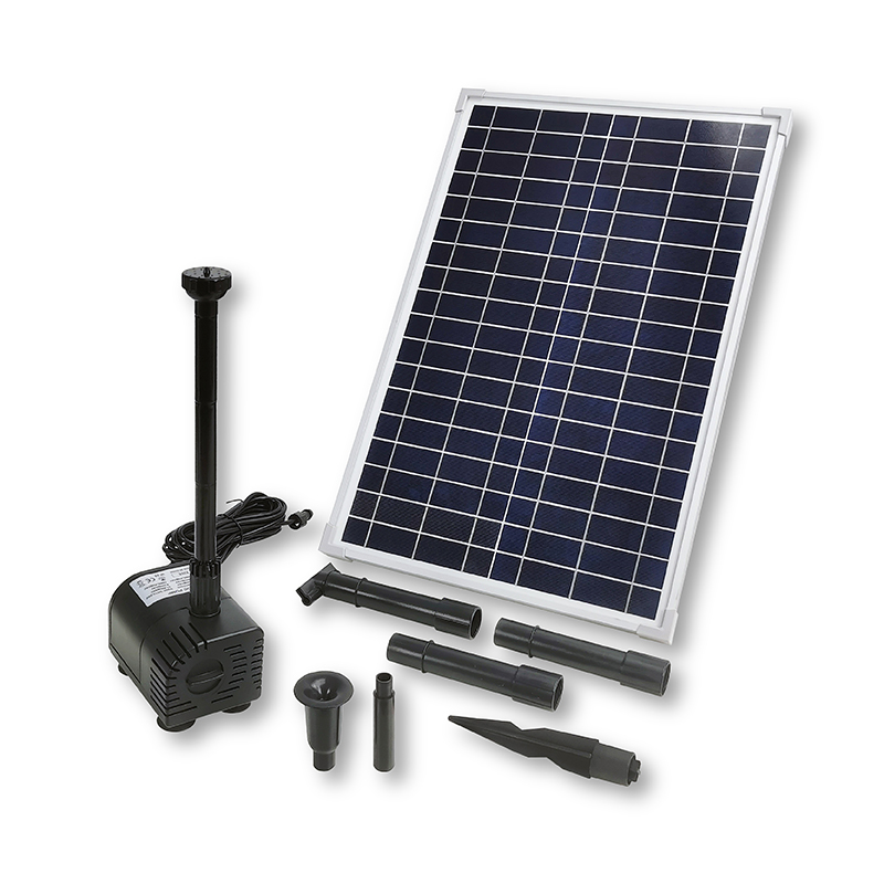 1400LPH Flow 2.1M Head D-type Solar Dry Run Protected Fountain Pump_SP25-501210D