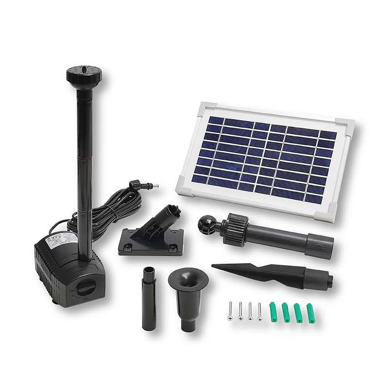 390LPH Flow 0.8M Head E-type Solar Dry Run Protected Fountain Pump_SP4-360608E