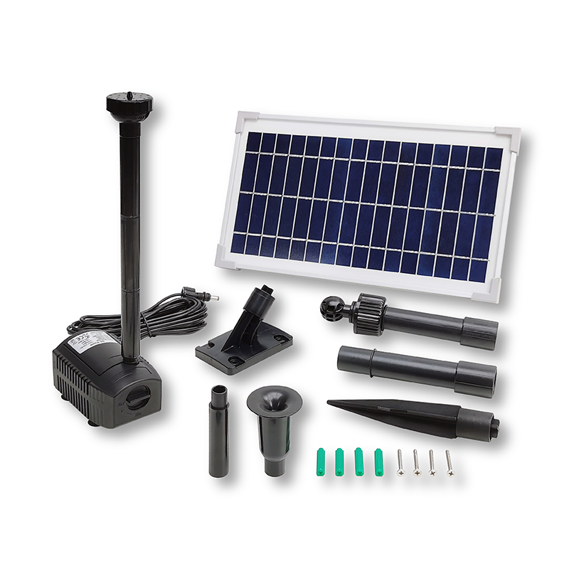 500LPH Flow 1.25M Head E-type Solar Dry Run Protected Fountain Pump_SP8-360608E