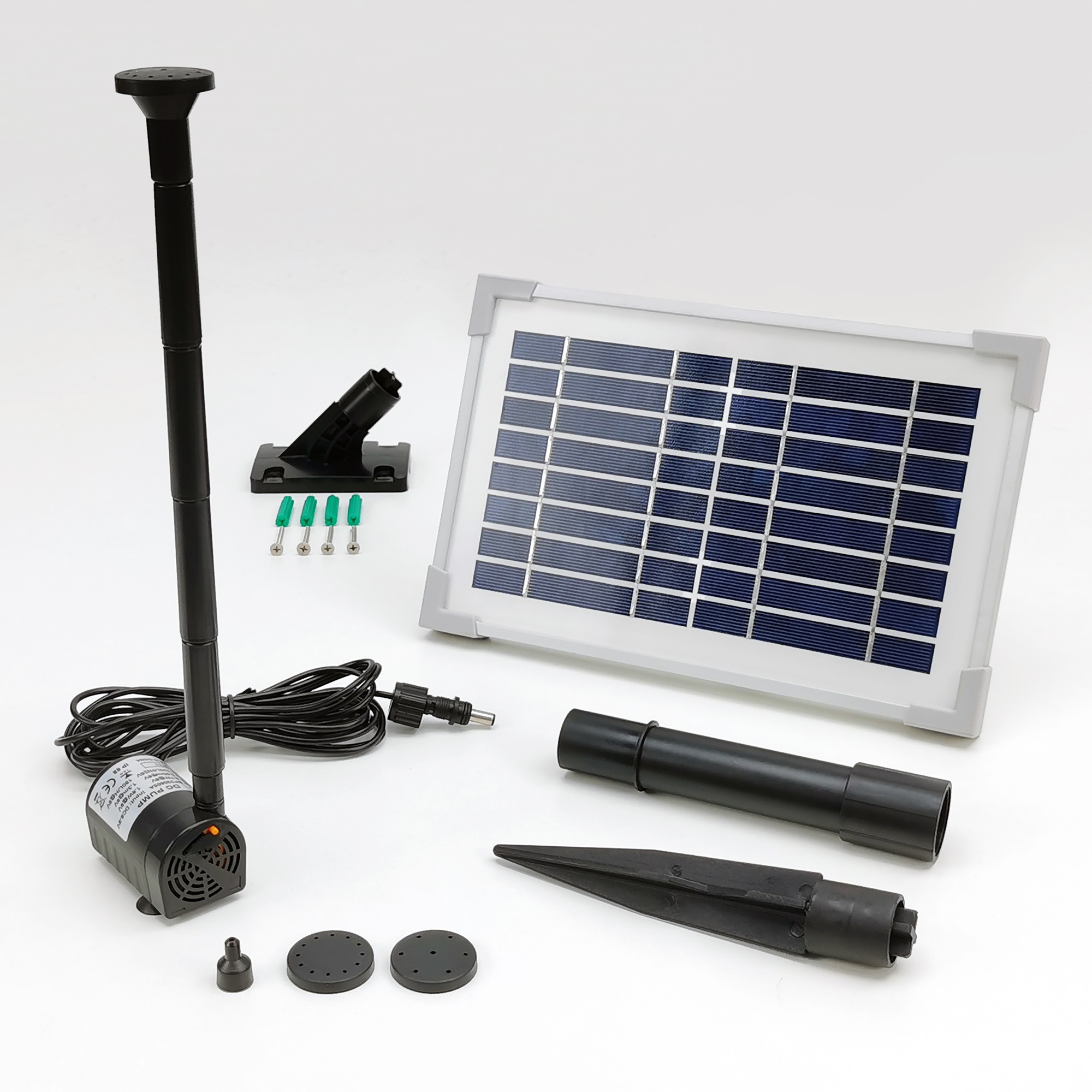 140LPH Flow 0.65M Head Solar Battery Built-in Fountain Pump_SPB4-320606